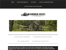 Tablet Screenshot of handmadehouses.com